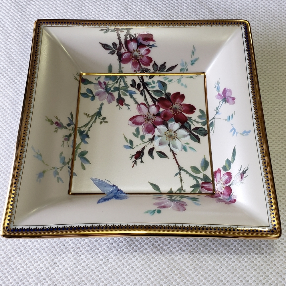 Patek Philippe Limoges Porcelain Tray- Collection 2016 Floral Hand finished